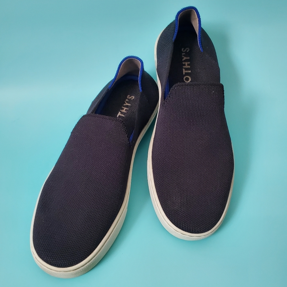 Rothy's | Black Round Toe Slip On Loafer Sneakers